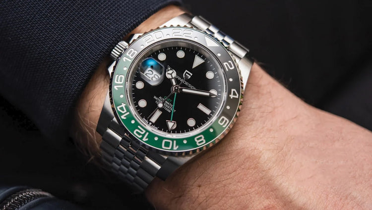 PAGANI DESIGN 2026 Nuovo Orologio Meccanico di Lusso da Uomo Batman 40MM GMT con Bracciale Jubilee, Vetro Zaffiro, Acciaio Inossidabile, Impermeabile, Automatico