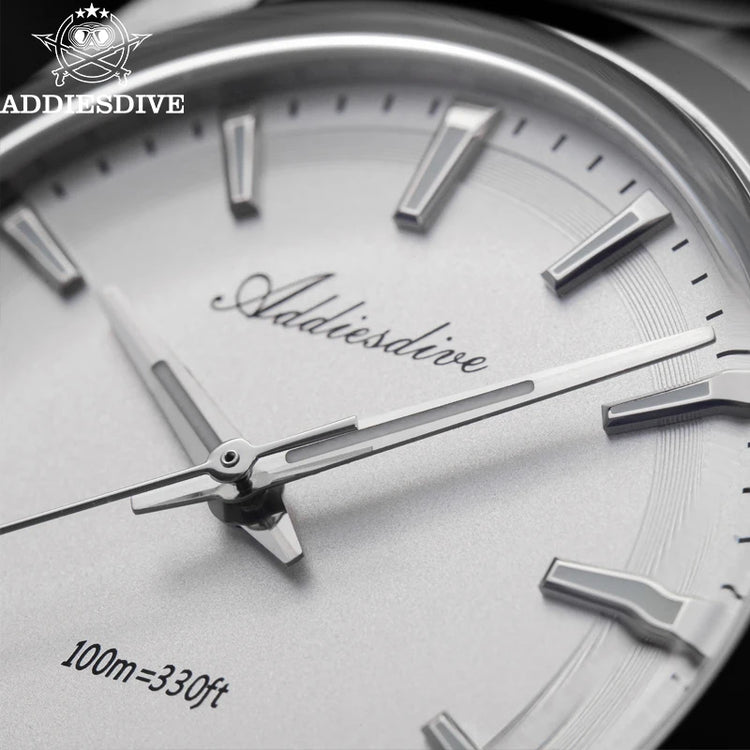ADDIESDIVE AD2066 Men's Luxury Watch VH31 10Bar Waterproof BGW9 Super Luminous 316L Stainless Steel Reloj Hombre Quartz Watches