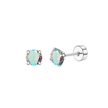 Set di 6 Paia di Orecchini per Piercing Multipli, Piccoli Orecchini a Cerchio, Orecchini a Perno con Zirconi, Opale e Perla per Donne platinumshop