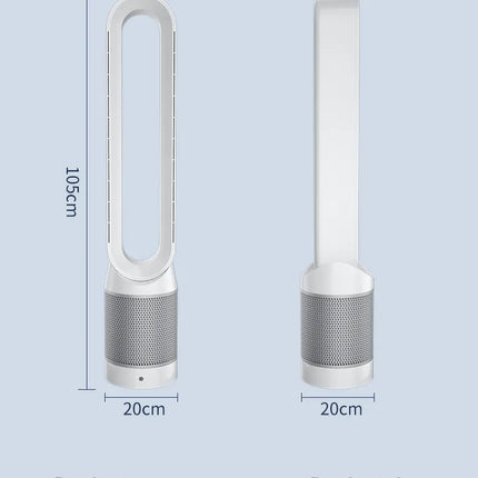 Ventilatore senza lama per circolazione di purificazione dell'aria 220V Ventilatore elettrico da pavimento per dormitorio ultra silenzioso Ventilatore a torre Ventilatore senza lama Ventilatore per stanza