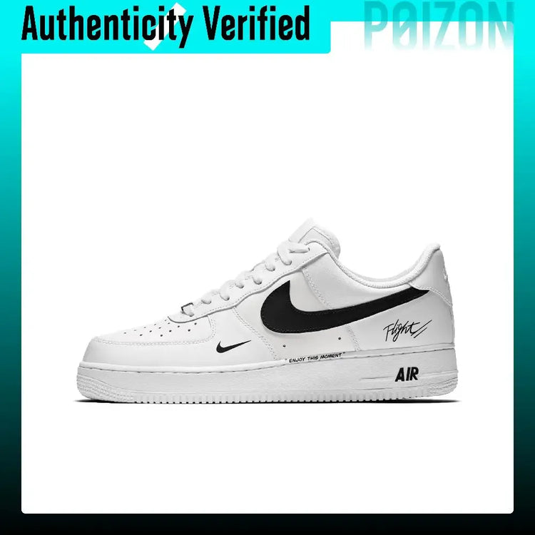 Nike Air Force 1 Skate Shoes Men's Low-top Black White IV5732-100(Team2154-S-BOX)