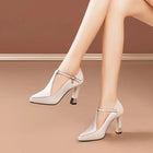 Scarpe sexy con tacco alto da donna sandali da festa con punta a punta estate 2024 abito alla moda scarpe eleganti pompe con plateau di tendenza Femme Zapatos