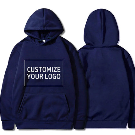 Diy Your Own Design Print Pattern Customize Autumn Long Sleeve Hoodies Solid Color Women Fashion 10 Colors Tops