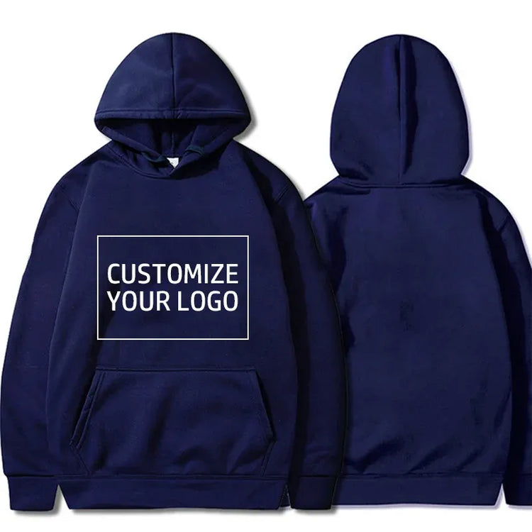 Diy Your Own Design Print Pattern Customize Autumn Long Sleeve Hoodies Solid Color Women Fashion 10 Colors Tops