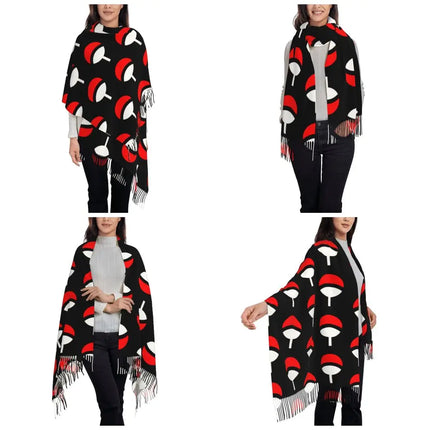 Neji Cloud Japanese Anime Shawl Wraps Women Winter Long Soft Scarf Pashmina Tassel Scarves