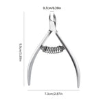1pcs Professional Stainless Steel Cuticle Nipper, Sharp Precision Nail Trimmer, Durable Spring-Loaded Tool, Salon-Quality Manicure & Pedicure Accessory for Clean & Neat Nails