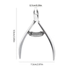 1pcs Professional Stainless Steel Cuticle Nipper, Sharp Precision Nail Trimmer, Durable Spring-Loaded Tool, Salon-Quality Manicure & Pedicure Accessory for Clean & Neat Nails