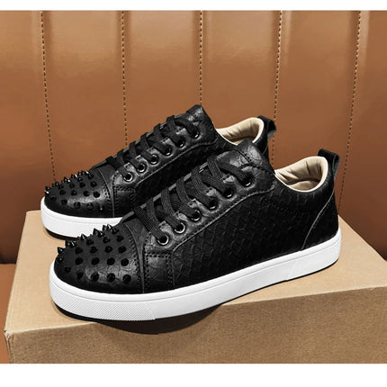 Comfortable Breathable Studded Sneakers for Men Women Casual Sports Shoes Fashion Lightweight Walking Shoes