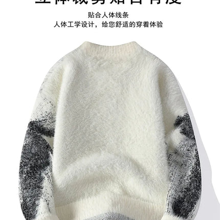 Winter Sweaters for male men thick O-neck sweater men Student youth sweaters autumn Men's wool Casual Knitwear Pullover