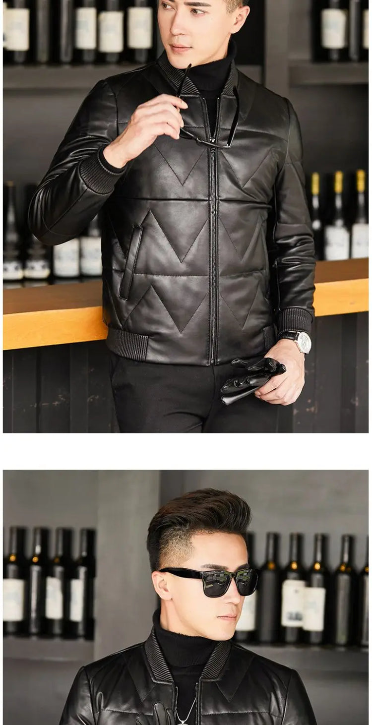 Men's Down Jacket Short Men's Cold Jacket Thick Warm Coats for Men Winter Winter Parkas for Men Stand-up Collar Men Parka