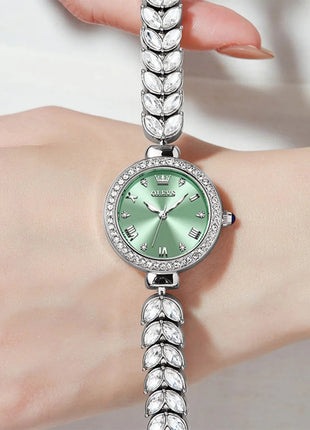 OLEVS 9971 orologio al quarzo per donna scala romana abito elegante orologio da donna moda impermeabile luminoso orologio a mano di lusso originale platinumshop