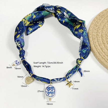 Collana bandana morbida con ciondolo a forma di fiore a forma di cuore placcato in oro per gioielli impilabili da donna e ragazza PlatiNum