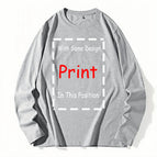 gray long sleeves / M
