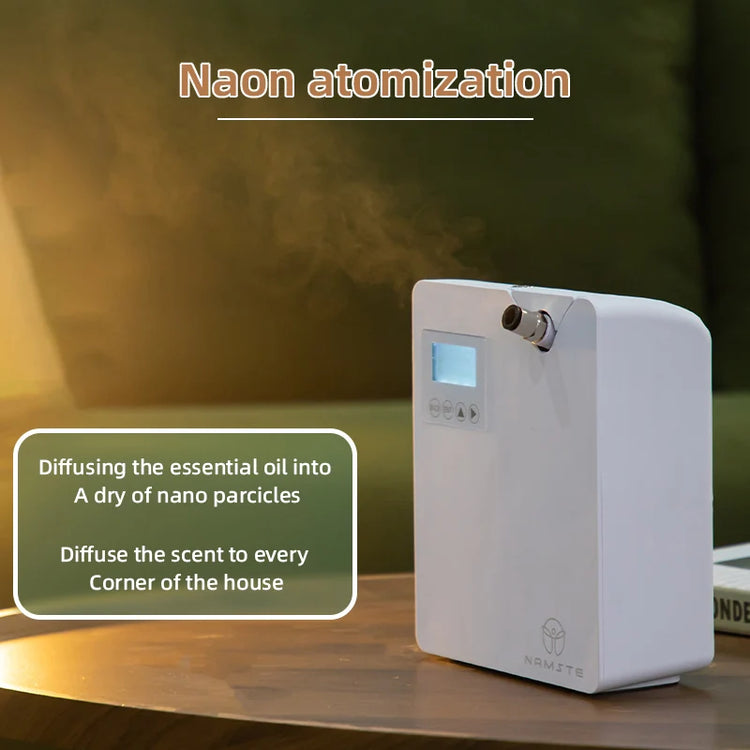 NAMSTE Diffusore di oli essenziali per la casa con macchina per l'aria profumata con tecnologia intelligente Spruzzatore per deodoranti per aromaterapia Bluetooth WiFi