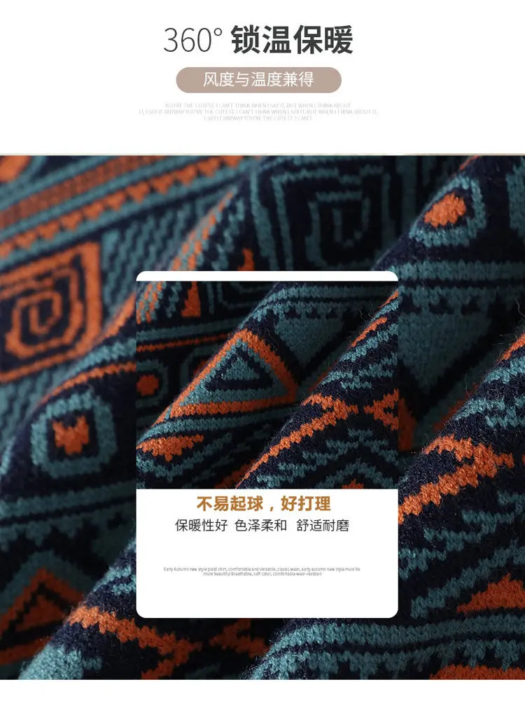 Men's fashion pullovers 2026 men winter korean style Sweaters mens warm sweater O-neck men sweaters autumn  men full size M-3XL