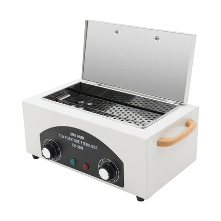 300W Metal Disinfection Cabinet, High Temperature Nail Tool Sterilizer, 31*20.5*17.5cm Cleaning Machine For SPA Salon Barber, Beauty Salons, Home