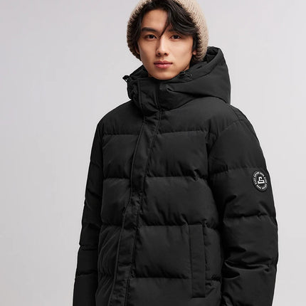 Semir Down Jacket Men 2026 Winter New Hooded Mid-Length Thick Versatile Coat