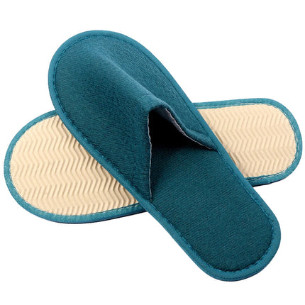 Disposable Slippers for Women and Men Non-Slip Hotel Travel Slippers Indoor Guest Slippers for Home Unisex Closed Toe Shoes Family Salon