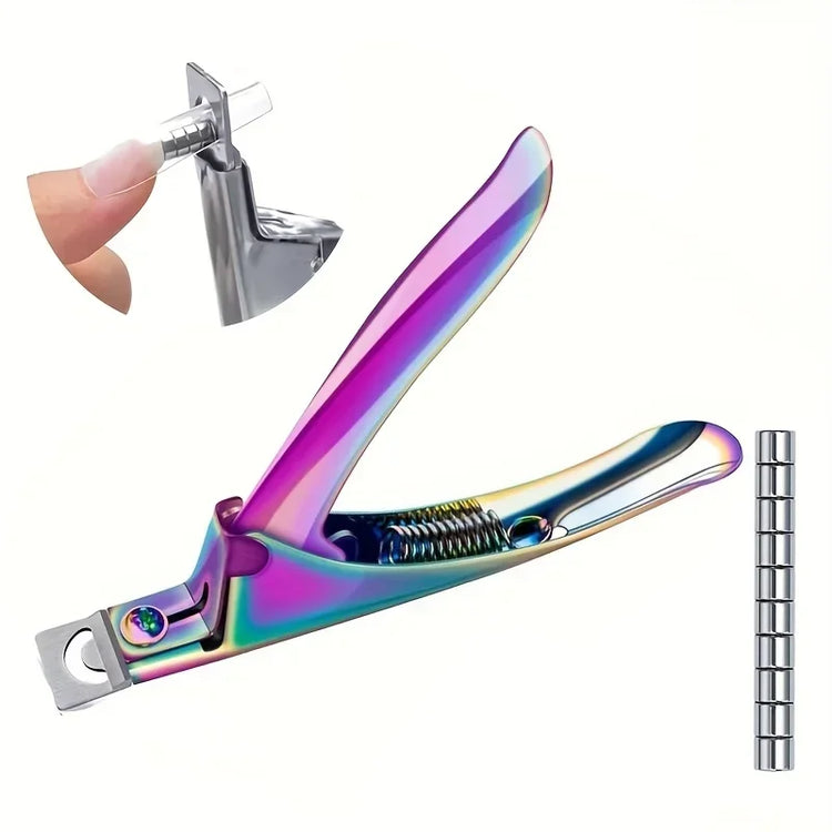 Acrylic Nail Clippers with 15Pcs Magnets Nail Clippers Cutters for Long Acrylic Gel Nails Tips Adjustable Stainless2028 2028