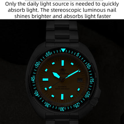 ADDIESDIVE 2025 NEW NH35A Automatic Mechanical Watches Watch For Man BGW9 Blue Luminous 20Bar Waterproof Sapphire Glass Japan
