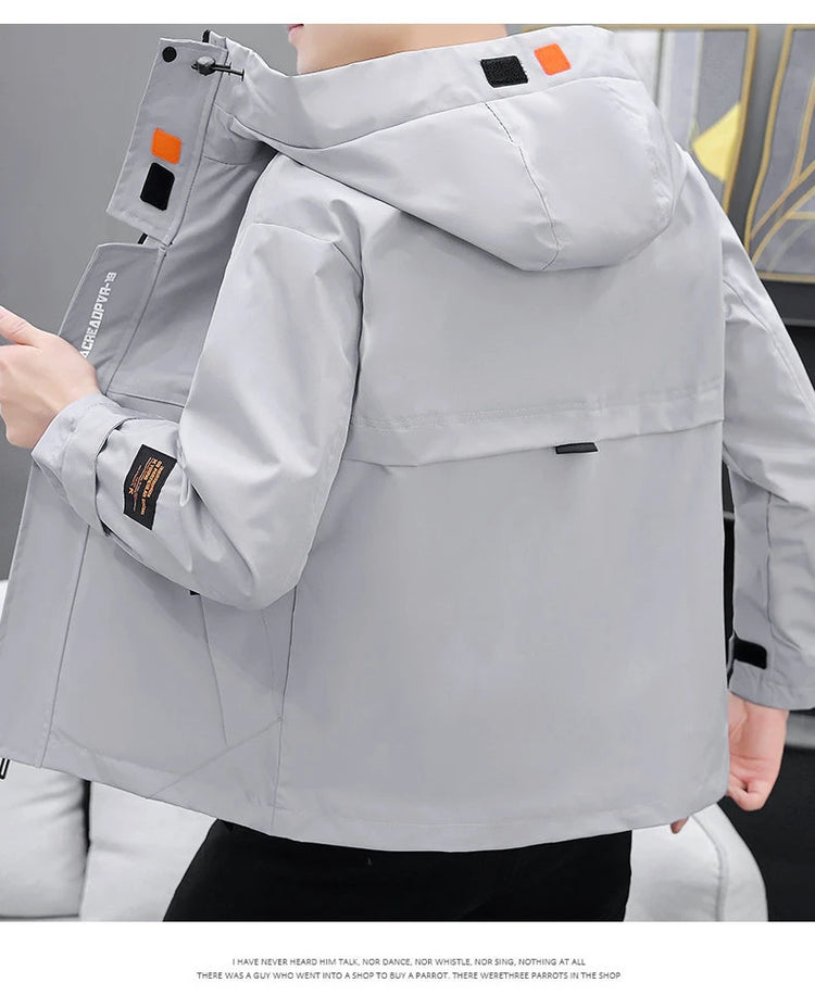 Men's Autumn/Winter Jackets New Arrived Trendy Brand Couple Jacket Men's Women's Handsome Casual Hooded Work Jacket Coat