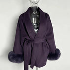 short Purple coats