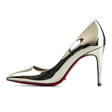 Scarpe Rosse Sexy Taglia Grande 34-44, Tacchi Alti per Feste e Matrimoni, Suola in Gomma, Punta a Spillo, Décolleté Primaverili da Donna