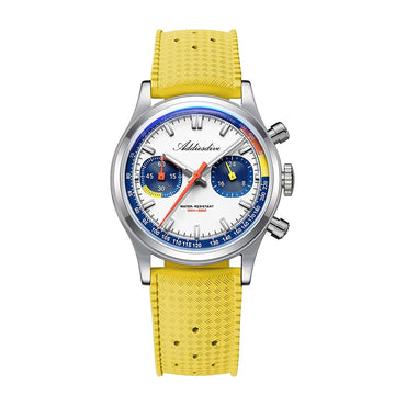 ADDIESDIVE reloj Men Watch 0S21 Chronograph 10Bar Waterproof 38mm AD2549 Fluorocarbon Rubber BGW9 Super Luminous Quartz Watch