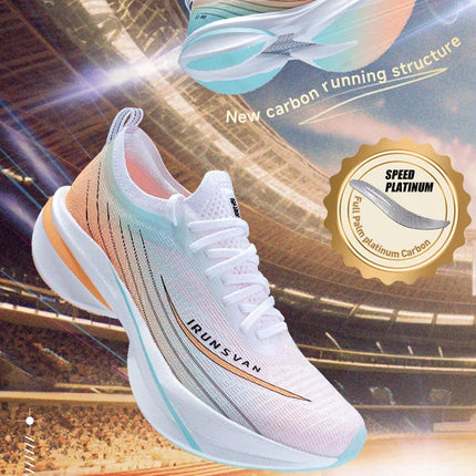 IRUNSVAN Rehuo 2.0PRO Full Length T800 Carbon Plate Running Shoes  Marathon  Professional Training, Men's  24098 PlatiNum