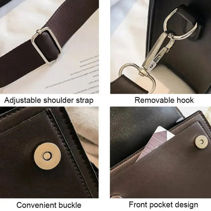 Classic Designer PU Leather Crossbody Bag for Women Travel Handle Handbag Fashion Shoulder Messenger Bag Ladies Small Flap Bag PlatiNum