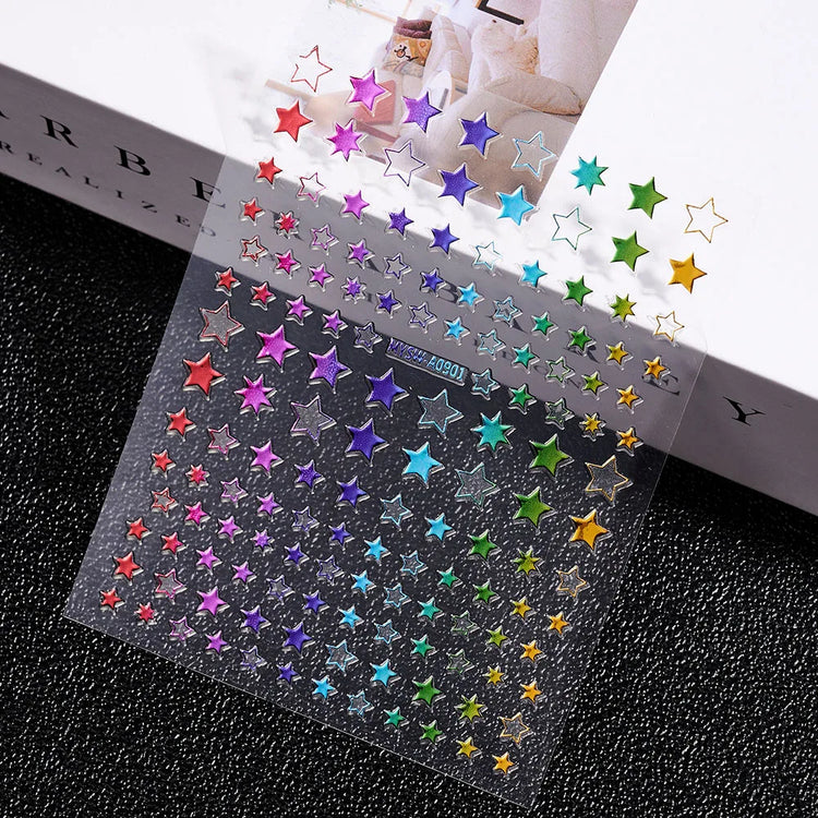 1PC 26-English Alphabet Number 3D Self-adhesive Nail Art Decal Sticker Word Small Letter Nail Decals Sticker Manicure Decoration