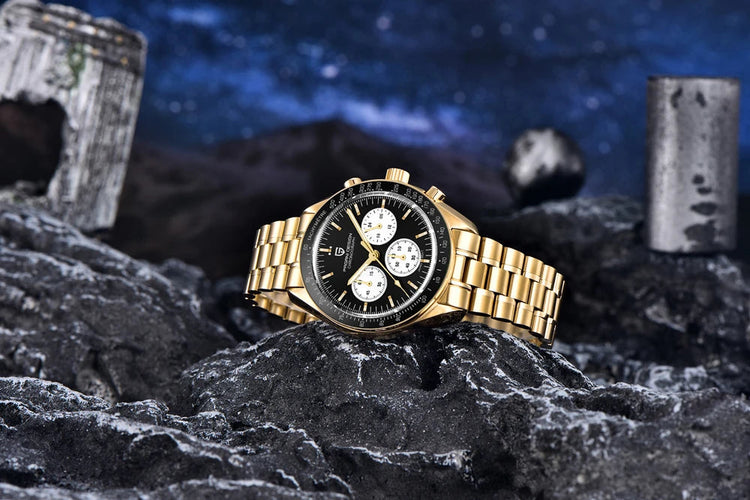 Nuovo Orologio da Uomo PAGANI DESIGN Golden Moon 2026, Orologio al Quarzo di Lusso, Cronografo Sportivo, Vetro Zaffiro AR, Impermeabile, Regalo platinumshop
