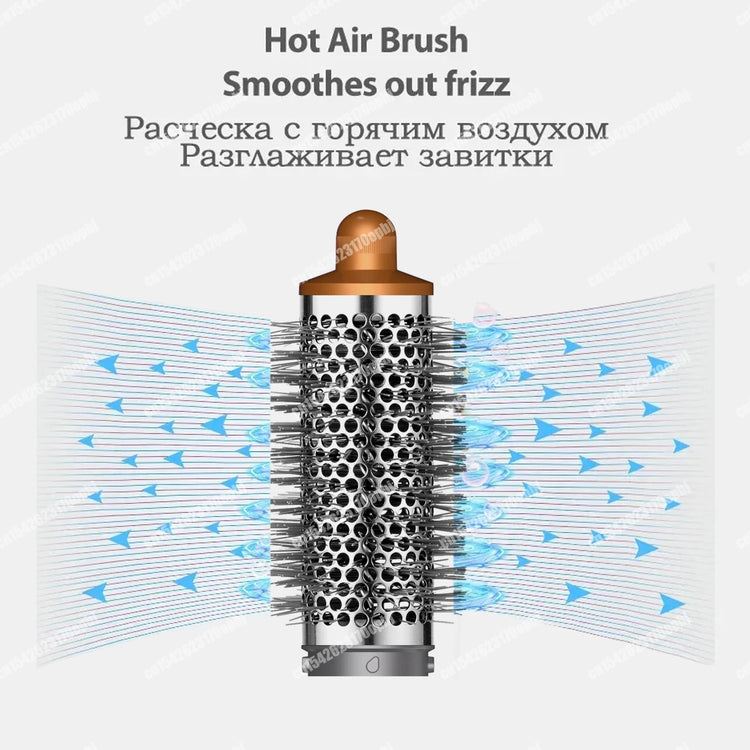 New Multil Hair Styler Auto Curling Dryer Wrap Hot/Cold Air Dryer 1300W Hair Straightener Curling Barrel Brush Salon Hair Dryer