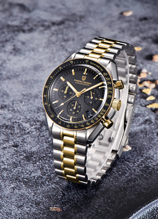 PAGANI DESIGN Nuovo Orologio da Uomo di Lusso al Quarzo con Vetro Zaffiro AR, Cronografo Sportivo Impermeabile 500 ATM, Movimento Giapponese, Luminoso, in Acciaio 316L