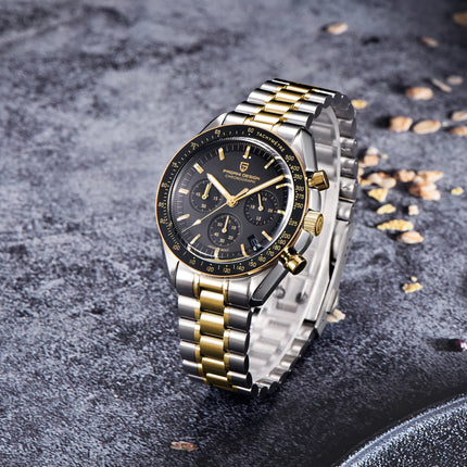 PAGANI DESIGN Nuovo Orologio da Uomo di Lusso al Quarzo con Vetro Zaffiro AR, Cronografo Sportivo Impermeabile 500 ATM, Movimento Giapponese, Luminoso, in Acciaio 316L