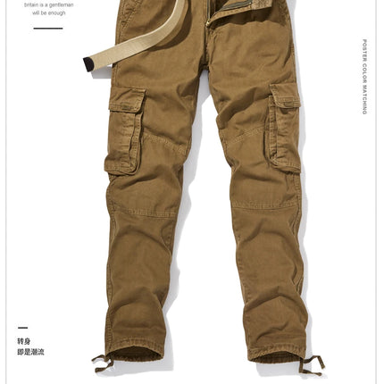 Taglia 28-40 pantaloni tattici militari da uomo tuta lavata multitasche da uomo pantaloni larghi in cotone pantaloni cargo maschili per uomo pantaloni uomo