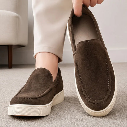 Scarpe casual da uomo estive, comode, con plateau, mocassini di design, traspiranti, slip-on, scarpe da ufficio piatte da uomo