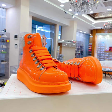 Men Platform Casual Shoes Oversized High-top Sneakers Fashion Motorcycle Boots Comfortable Ankle Boots Fashion Sports Shoes