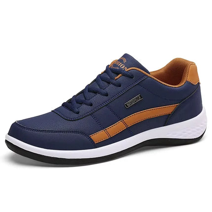 Scarpe da ginnastica da uomo Scarpe casual sportive Scarpe da passeggio da uomo in pelle per esterni Quattro stagioni Fondo morbido