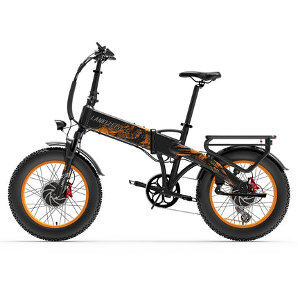 LANKELEISI X2000MAX E-Bicicletta per adulti 2000W 48V20AH City Ebicycle Pneumatico da 20 pollici Non pieghevole Strumento LCD Bicicletta elettrica