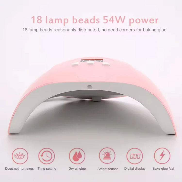Nail UV Lamp 18LED Nail Dryer Suitable For All Gel Varnish Polishing And Curing With Timer Mode Suitable For Home Manicure Tools