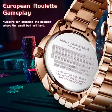 Mark Fairwhale 5031 Nuovo orologio al quarzo da uomo di marca superiore quadrante digitale rotante intrattenimento freddo orologio da notte impermeabile reloj platinumshop