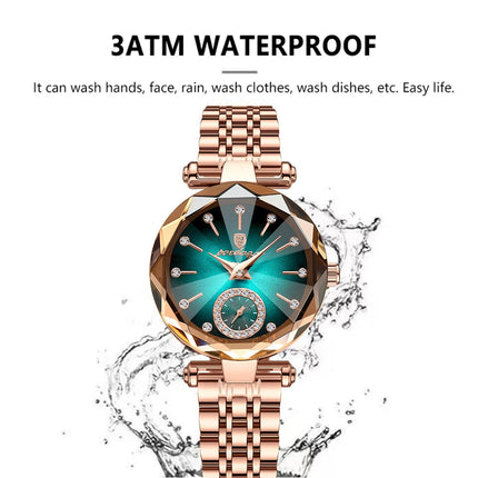 POEDAGAR Orologi al quarzo da donna eleganti di lusso Orologio impermeabile in acciaio inossidabile per donna Orologio da polso da donna alla moda casual reloj platinumshop