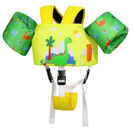 Kids Swim Vest Floaties for Children Arm Band Floaties with Adjustable Strap Swim Jacket Water Wing Pool Floating Learning Swimming