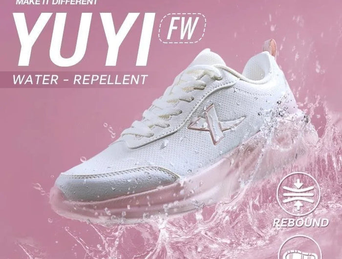 Xtep Running Shoe for Women Support Yu Yi Fw Cushioning Shock WaterProof Stability Durability Breathable Sneakers 875418110055 PlatiNum