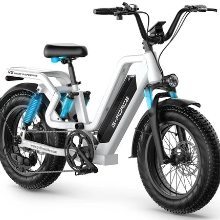 Bicicletta Elettrica G-FORCE RS ST per Tutti i Terreni, Potenza 750W, Batteria 48V15Ah, Bici Elettrica per Adulti, Pneumatici Larghi 20*4 Pollici per Tutti i Terreni