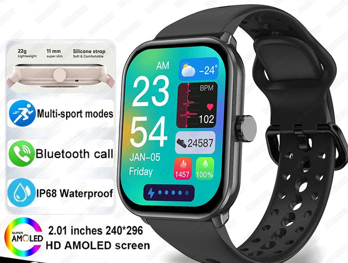 Per Xiaomi Watch 5 Smart Watch da uomo HD AMOLED schermo frequenza cardiaca chiamate Bluetooth localizzazione GPS Smartwatch sportivo impermeabile da donna platinumshop