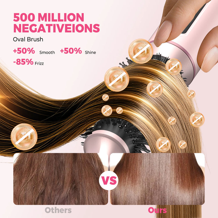 Ukliss 5 in 1 Hair Dryer Hot Comb Set Professional Curling Iron Hair Straightener Styling Tool For Professional Hair Dryer Household
