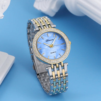 Orologio al quarzo da donna DENVOSI Orologio da polso da donna All-match con montatura di diamanti di lusso elegante e alla moda delle migliori marche platinumshop