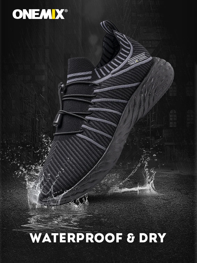 ONEMIX Moda Runningg Scarpe Per gli uomini Scarpe Da Ginnastica In Pelle Cuscino D'aria Da Jogging Calzature Outdoor A Piedi di Fitness scarpe Da Ginnastica Scarpe Sportive PlatiNum